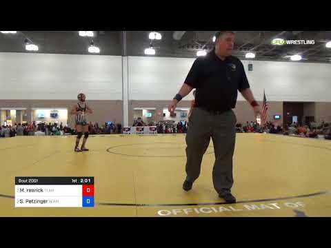 2018 Women's National /UWW Cadet Women 36-40 RR Rnd 1 - Madeline Rearick (Team) Vs. Sydney Petzing