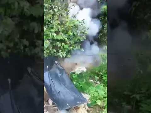 Golpe a la minería ilegal en Azuay: Ejército destruye explosivos y bocaminas