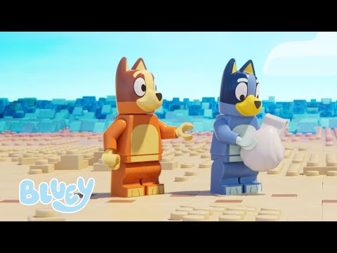 Stranden 🏖️ | LEGO Bluey: Shorts 💙 | Bluey På Dansk