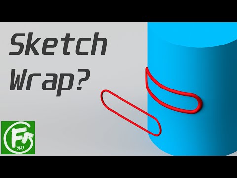 Fusion 360 | Sketch Wrap? (Not Project to Surface)