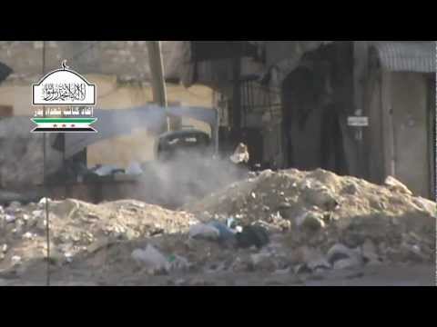 استهداف تحركات عناصر قوات النظام في جبهة حي الأشرفية بواسطة قناصة من قبل اتحاد كتائب شهداء بدر