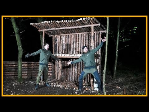 Bushcraft Camp [S05/E07] Holznagel-Massaker und Dach 😱 - Outdoor Bushcraft Deutschland
