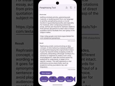 TextAdviser: Paraphrasing Tool