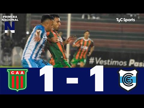 Agropecuario 1-1 Gimnasia (J) | Primera Nacional | Fecha 15 (Zona B)