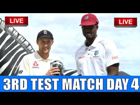Live Score: West indies vs England 3rd Test day 4 2019 I live Streaming  I WI vs ENG Live Match