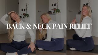 NECK & BACK PAIN? | 5 stretches to improve posture if you're at a desk all day