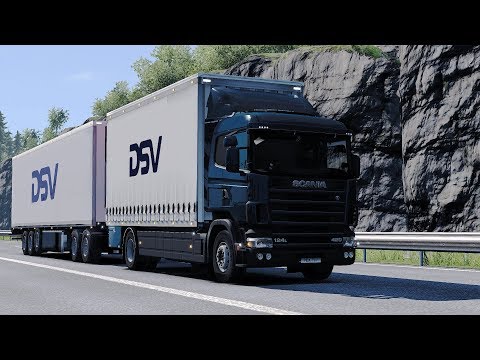 ETS2 1.28 - Scania 4-series Tandem Gigaliner - Göteborg to Oslo - ProMods 2.20 - Realistic Sound