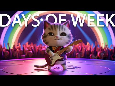 Days of the Week Song | Animals singing - Cute cats , dog , bear and more animals | Children Songs