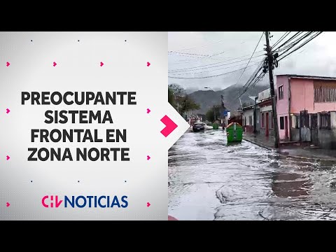 Lluvias anegan calles, activan quebradas y provocan socavones en región de Atacama