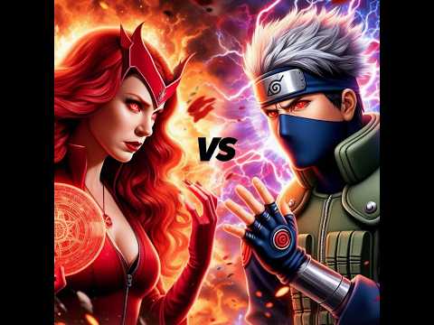 Waanda and kakashi Hatake fight #marvel #naruto #kakashi