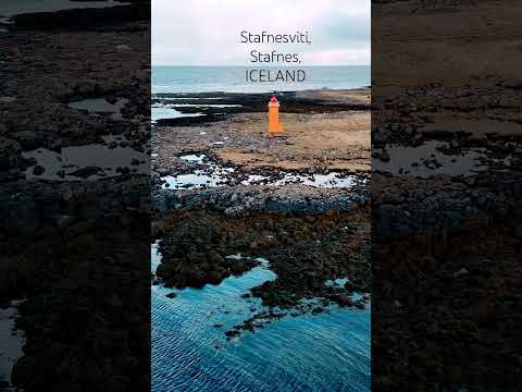 Stafnesviti, Stafnes, Iceland. #stafnesviti #hindsightaerial #travel #iceland Lighthouse #djidrone