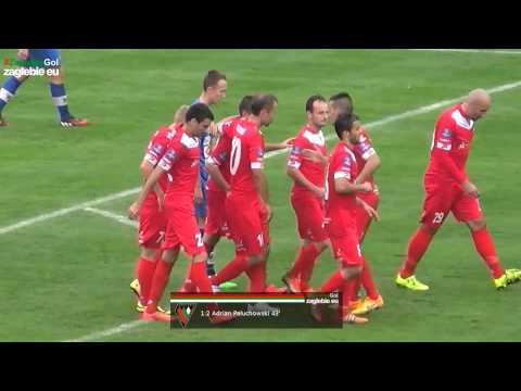 Bramki z meczu Wda Świecie - Zagłębie Sosnowiec (1:4)