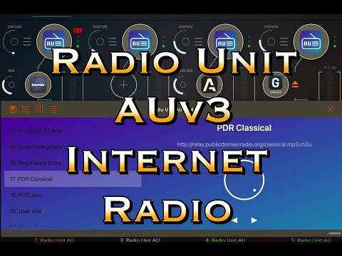 Radio Unit - AUv3 Internet Radio Player by BeepStreet - Very Cool Beans - Demo for iOS