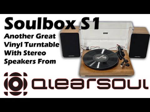 Another Great Turntable From Qlearsoul with Stereo Speakers!