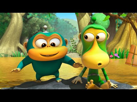 Alien Monkeys 👽 Raindrop | Fun Space Cartoon for Kids | WOW CLUB