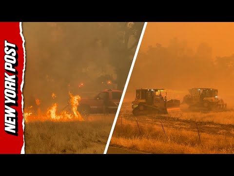 Bulldozers Deployed to Stop Pickett Fire Spread in California's Napa County