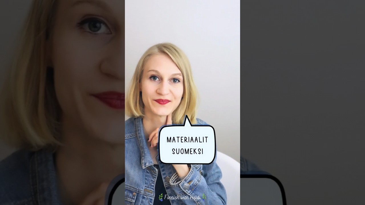 Learn Finnish: Clothing materials