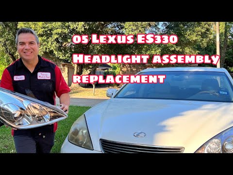 05 Lexus headlight assembly replacement
