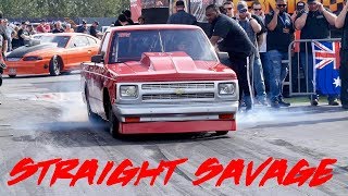 STONEWALL JACKSON NITROUS SMALL BLOCK S10 IS A STRAIGHT SAVAGE AT LIGHTS OUT 10!