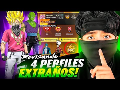REVISE LOS 4 PERFILES MÁS EXTRAÑOS DE FREE FIRE y DESCUBRÍ ESTO