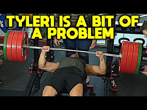 Tyler1 lift 425 lbs / 193 kg Bench - loltyler1 Power Meet 3