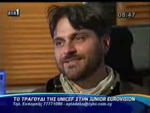 Hand in Hand Unicef Song and Junior Eurovision Song Contest composer Costas Cacoyannis and lyricist Pambos Kouzalis interview
