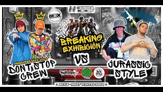 Exhibicion Breaking Don't Stop vs Jurassic Style destacada