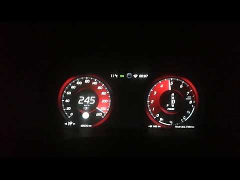 Volvo V60 T8 Twin Engine Acceleration 0-250 km/h