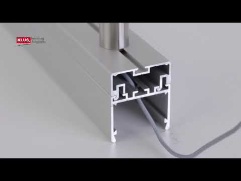 KLUS LLC - the 3035-O extrusion for creating suspended, linear LED lighting fixtures