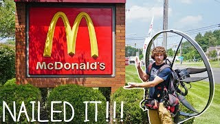 Flying To McDonald&#39;s On My Paramotor