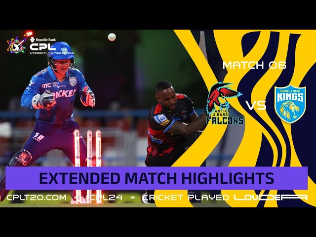 Extended Highlights | Antigua & Barbuda Falcons vs Saint Lucia Kings | CPL 2024