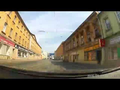 Time lapse 36x: Driving Brno: Turany-Modrice-St.Liskovec-Brno Centrum-Reckovice-Turany