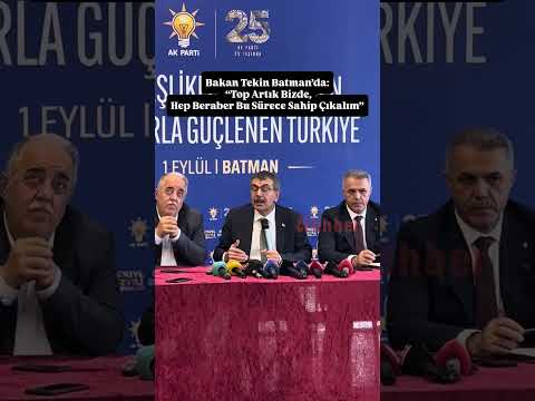 Bakan Tekin Batman’da “Top Artık Bizde, Hep Beraber Bu Sürece Sahip Çıkalım”  #keşfet  #keşfetedüş