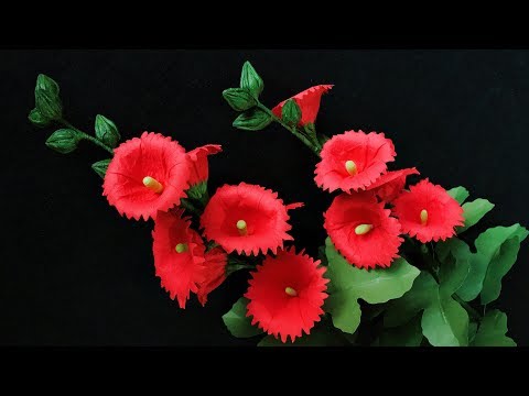 ABC TV | How To Make Easy Hollyhock Paper Flower - Craft Tutorial
