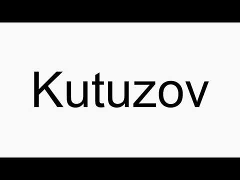 How to pronounce Kutuzov