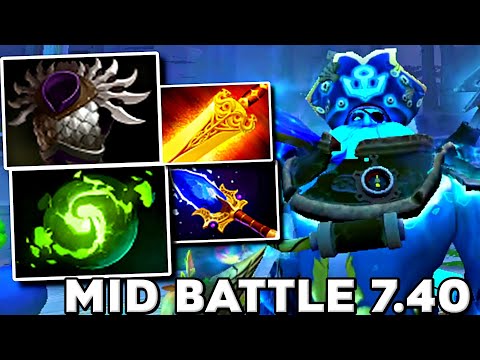 Blademail Build is Back KUNKKA Mid Battle 7.40 - Dota 2 Pro Ranked Gameplay