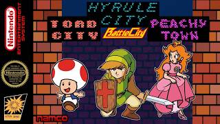 Hyrule City | Toad City | Peachy Town (Battle City NES Hacks)