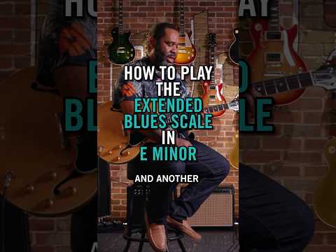How To Play The Extended Blues Scale In E Minor #gibsonapp #bluesguitar #guitar #guitarlessons