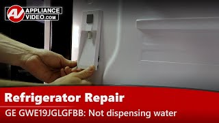 GE Refrigerator Repair - Not Dispensing Water - Switch Actuator
