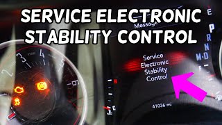 DODGE CHALLENGER SERVICE ELECTRONIC STABILITY CONTROL WARNING MESSAGE