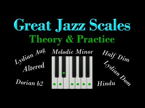 7 great Jazz scales - MELODIC MINOR MODES