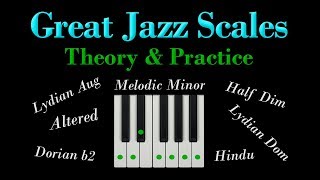 MELODIC MINOR MODES - 7 great Jazz scales