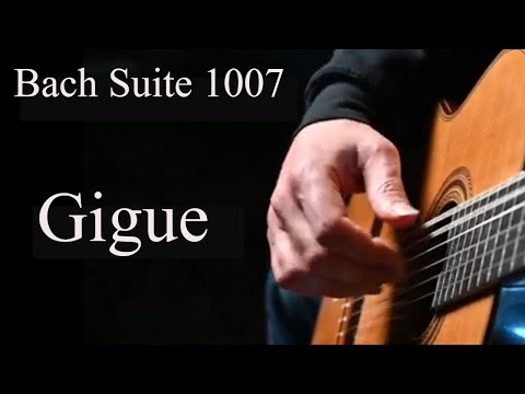 David Jaggs plays Bach Gigue from  BWV1007 arranged by Manuel Barrueco.