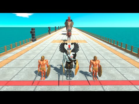 Achilles Team vs Mini Bosses - Animal Revolt Battle Simulator