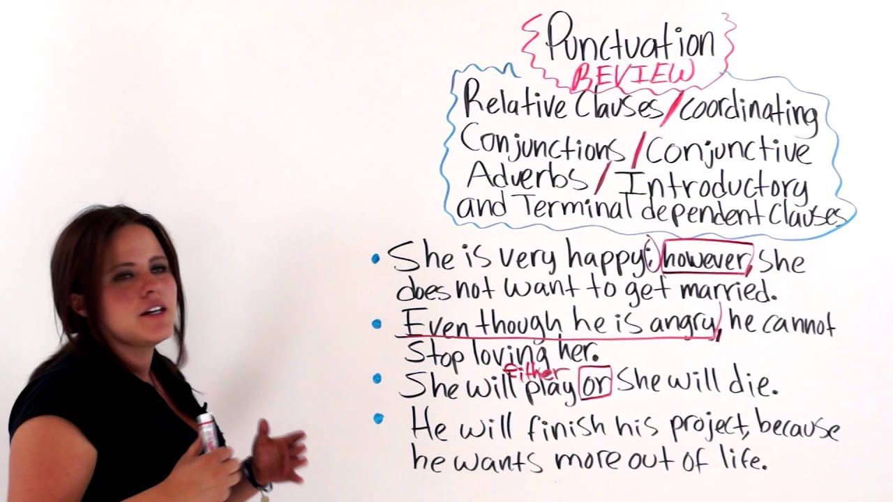 ESL review: punctuation