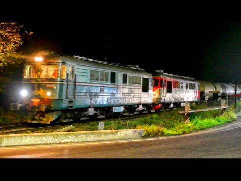 Marfar CFR Marfă cu 2 locomotive intră în Șimleul Silvaniei cu naveta de la Suplacul de Barcău