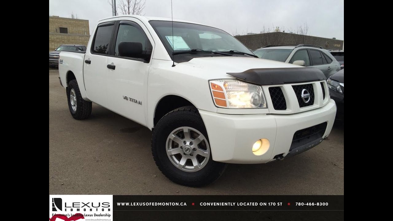 Used White 2007 Nissan Titan 4WD Crew Cab XE Review ...