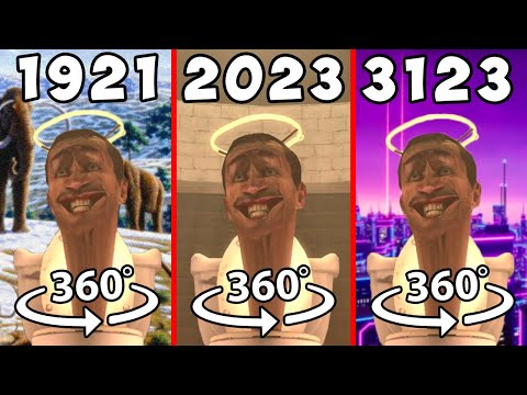 360° Skibidi Toilet Meme in different years VR