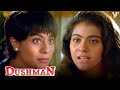 Sonia Brutally Attacked By Gokul Dushman Kajol Ashutosh Rana Sanjay Dutt