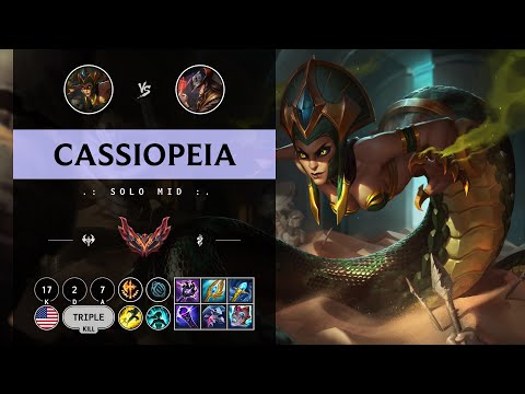 Cassiopeia Mid vs Twisted Fate - NA Grandmaster Patch 14.11